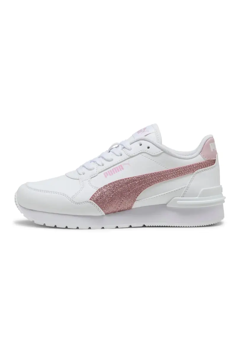 Sneakers Bianche e Rosa Puma ST Runner v4 SL Glitter Jr [BIANCO]