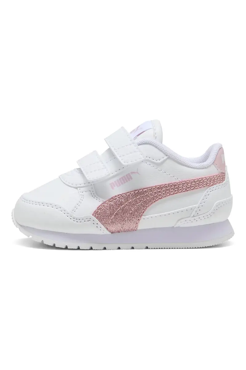Sneakers Bianche e Rosa Puma St Runner V4 Sl Glitter V Inf [BIANCO
