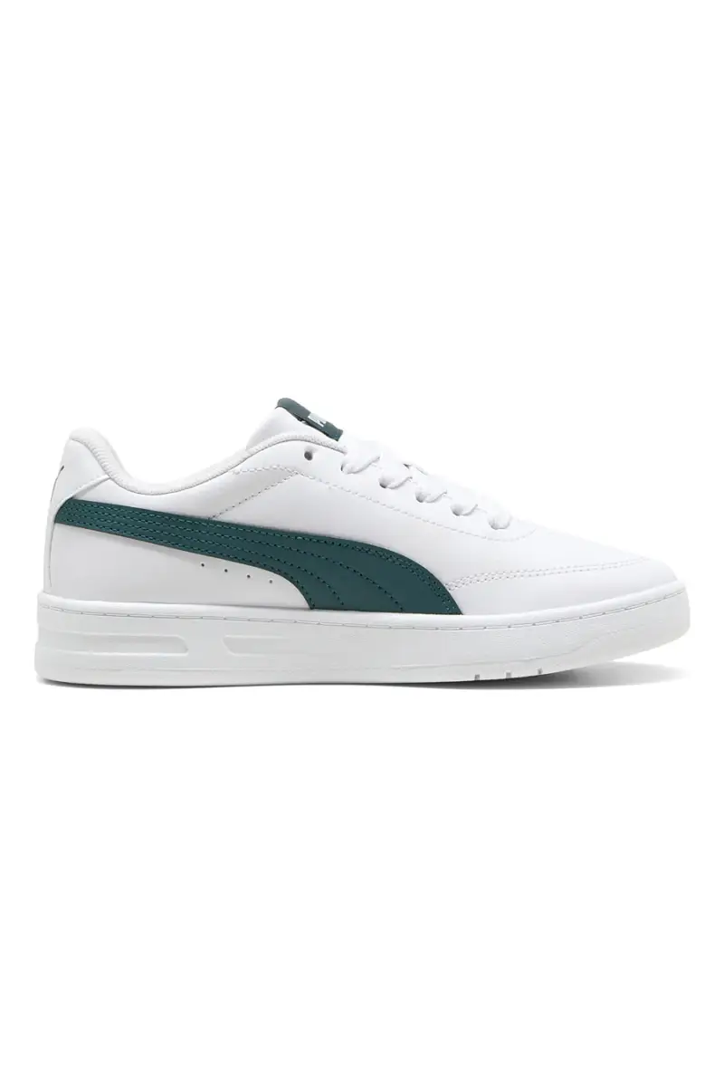 Sneakers bianche e verdi stile court Puma Court Classic Clean Jr [BIANCO miniatura 4