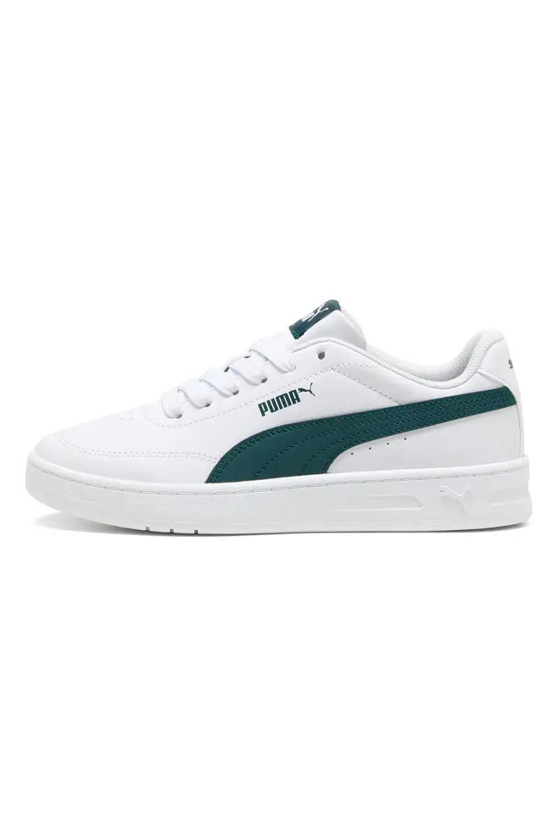 Sneakers bianche e verdi stile court Puma Court Classic Clean Jr [BIANCO