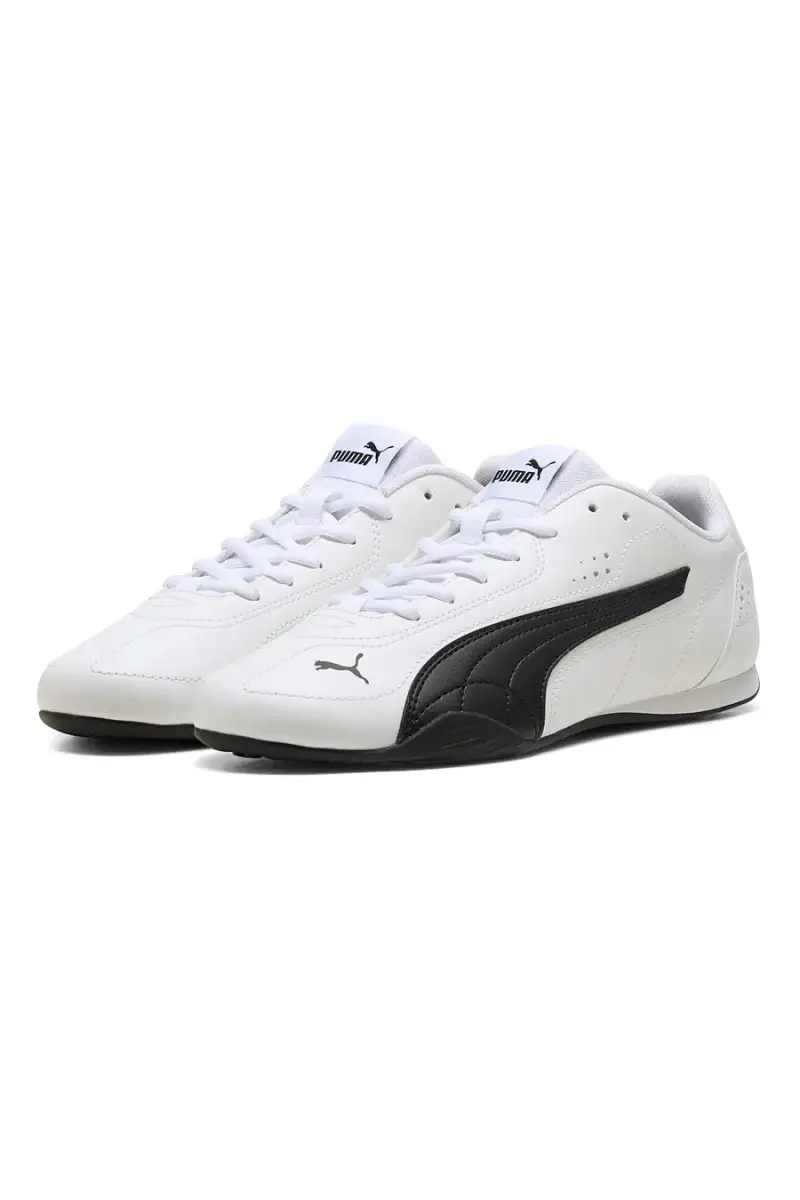 Sneakers bianche in materiale tecnico con dettagli neri Puma Catch [BIANCO miniatura 2