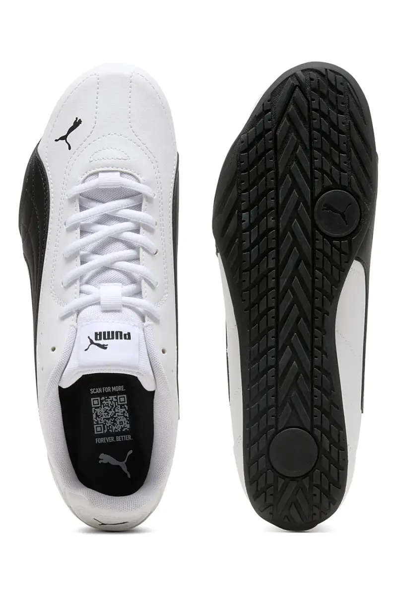 Sneakers bianche in materiale tecnico con dettagli neri Puma Catch [BIANCO miniatura 4