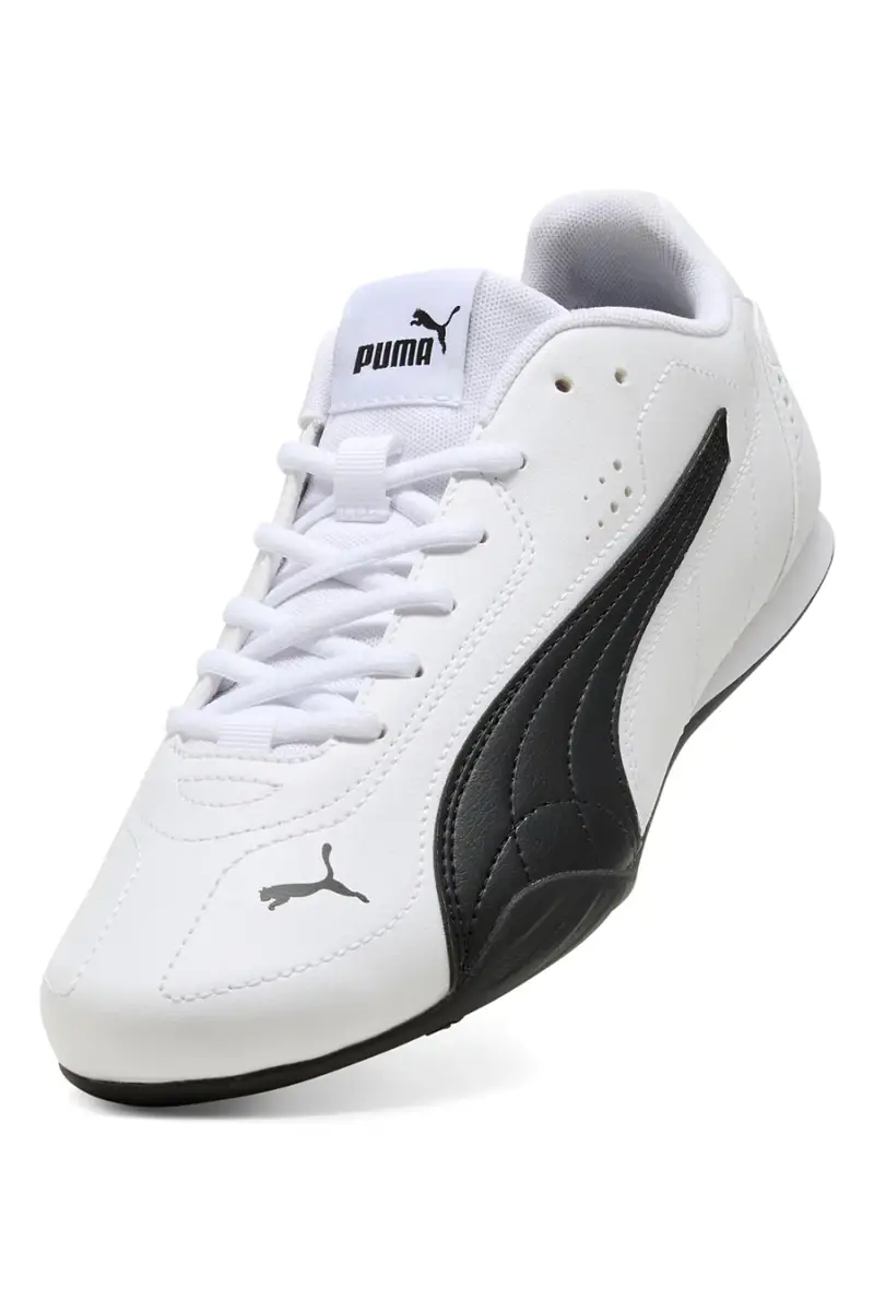 Sneakers bianche in materiale tecnico con dettagli neri Puma Catch [BIANCO miniatura 5