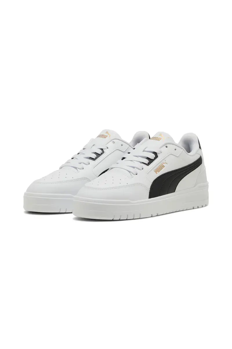 Sneakers bianche in pelle con dettagli neri Puma Shuffle Downtown [BIANCO miniatura 5