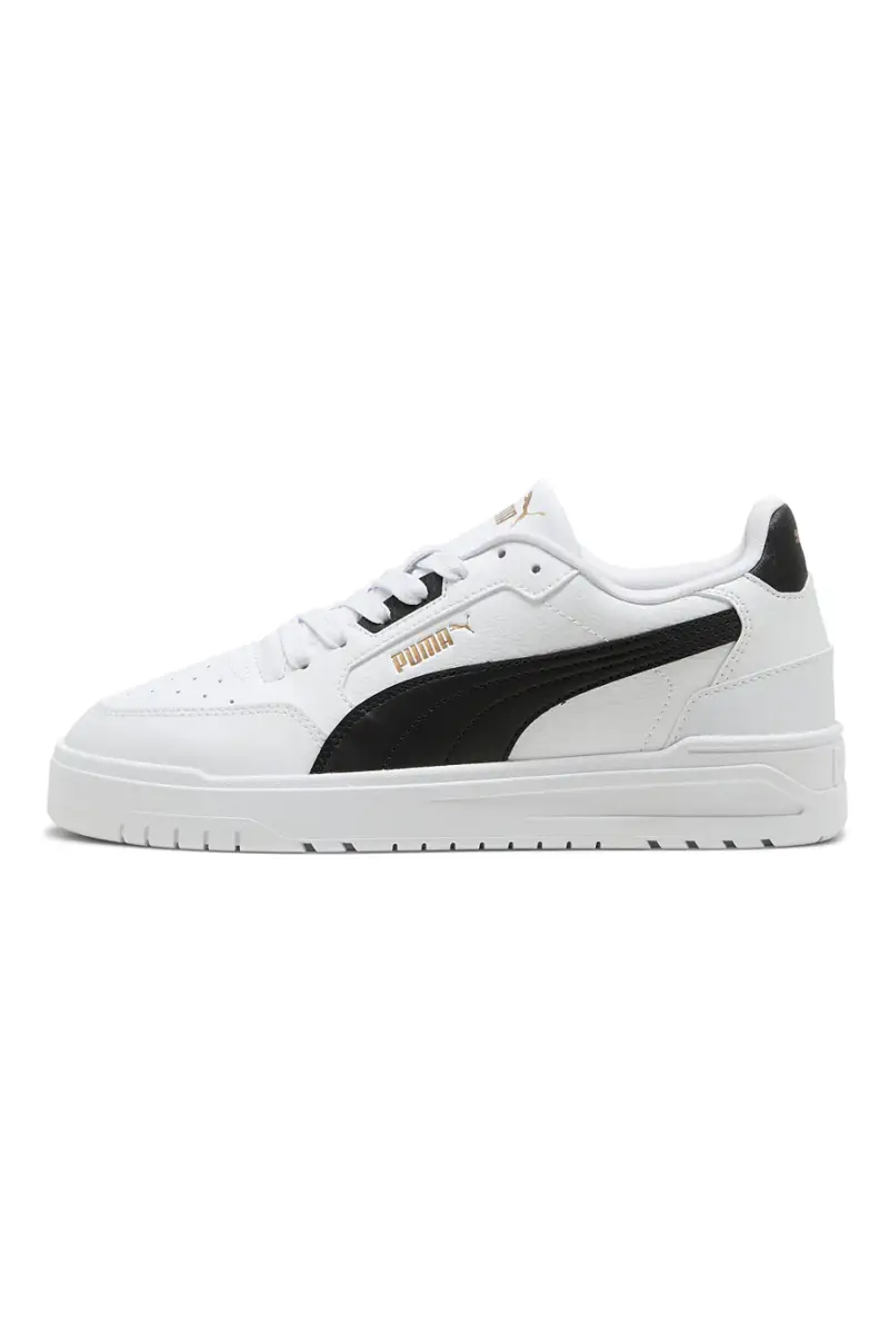 Sneakers bianche in pelle con dettagli neri Puma Shuffle Downtown [BIANCO