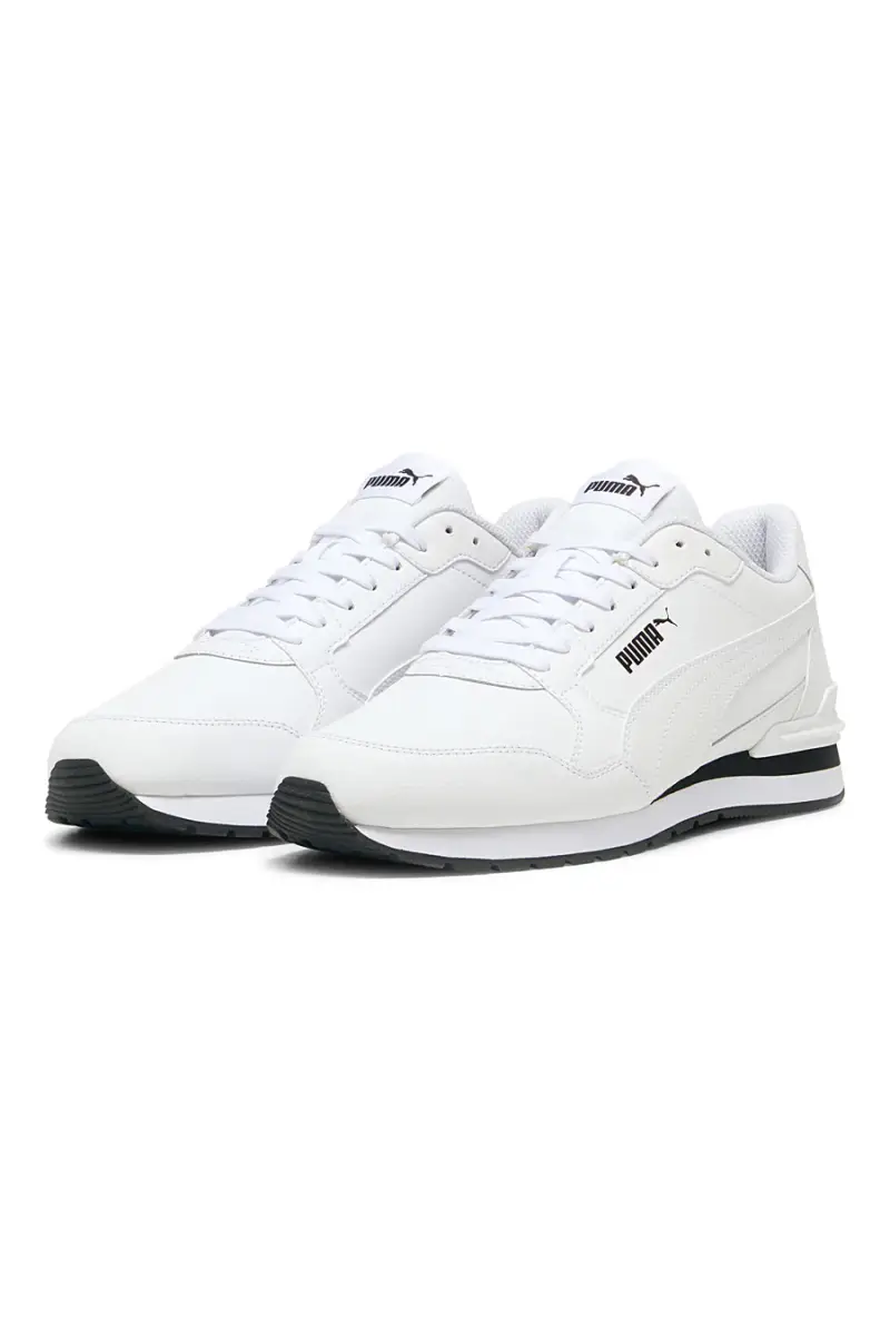 Sneakers bianche in pelle Puma ST Runner v4 L [WHITE miniatura 2
