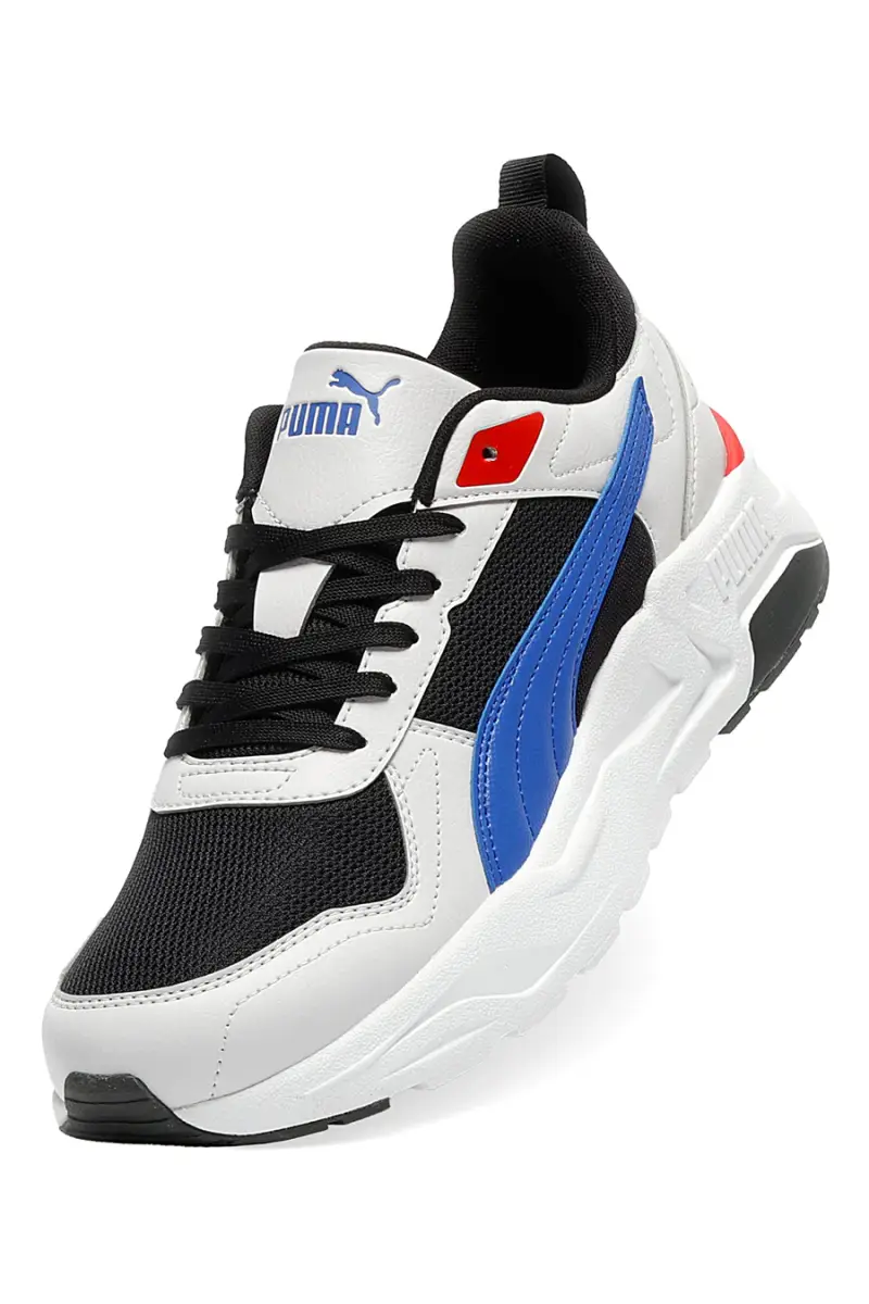 Sneakers bianche nere e blu in mesh Puma Trinity 2 LT [NERO miniatura 5