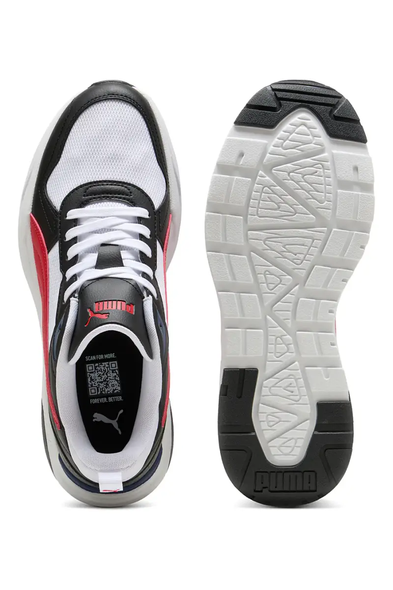 Sneakers bianche nere e rosse in mesh Puma Trinity 2 LT [WHITE miniatura 4