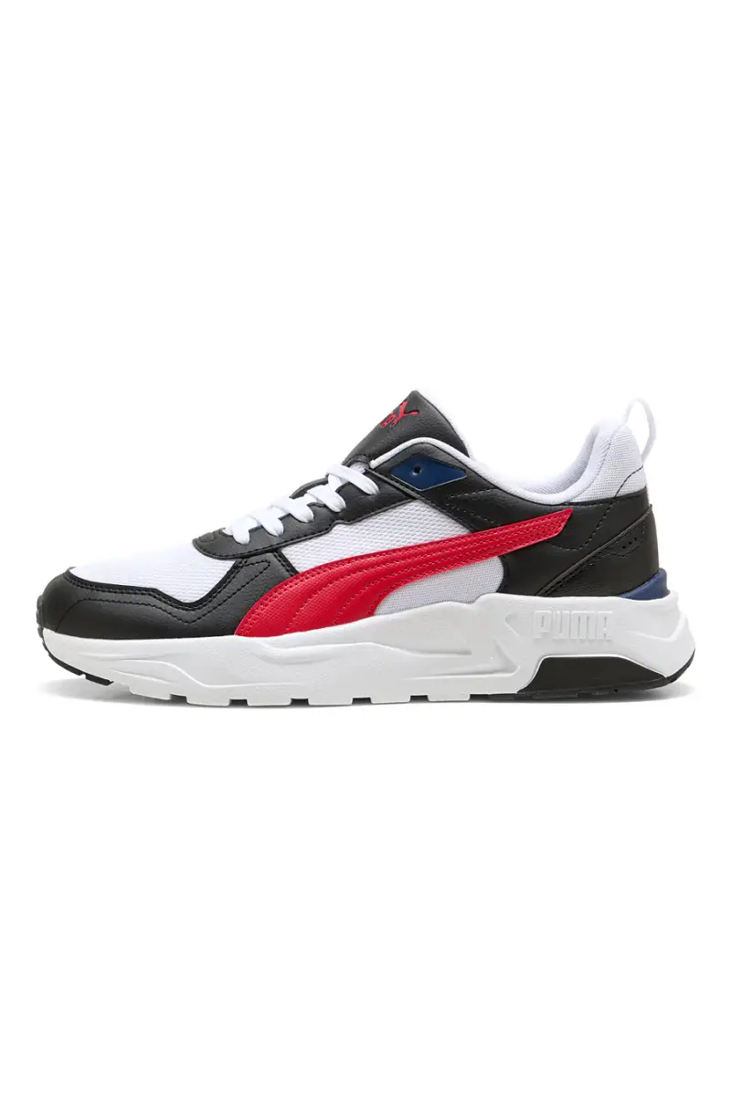 Sneakers bianche nere e rosse in mesh Puma Trinity 2 LT [WHITE