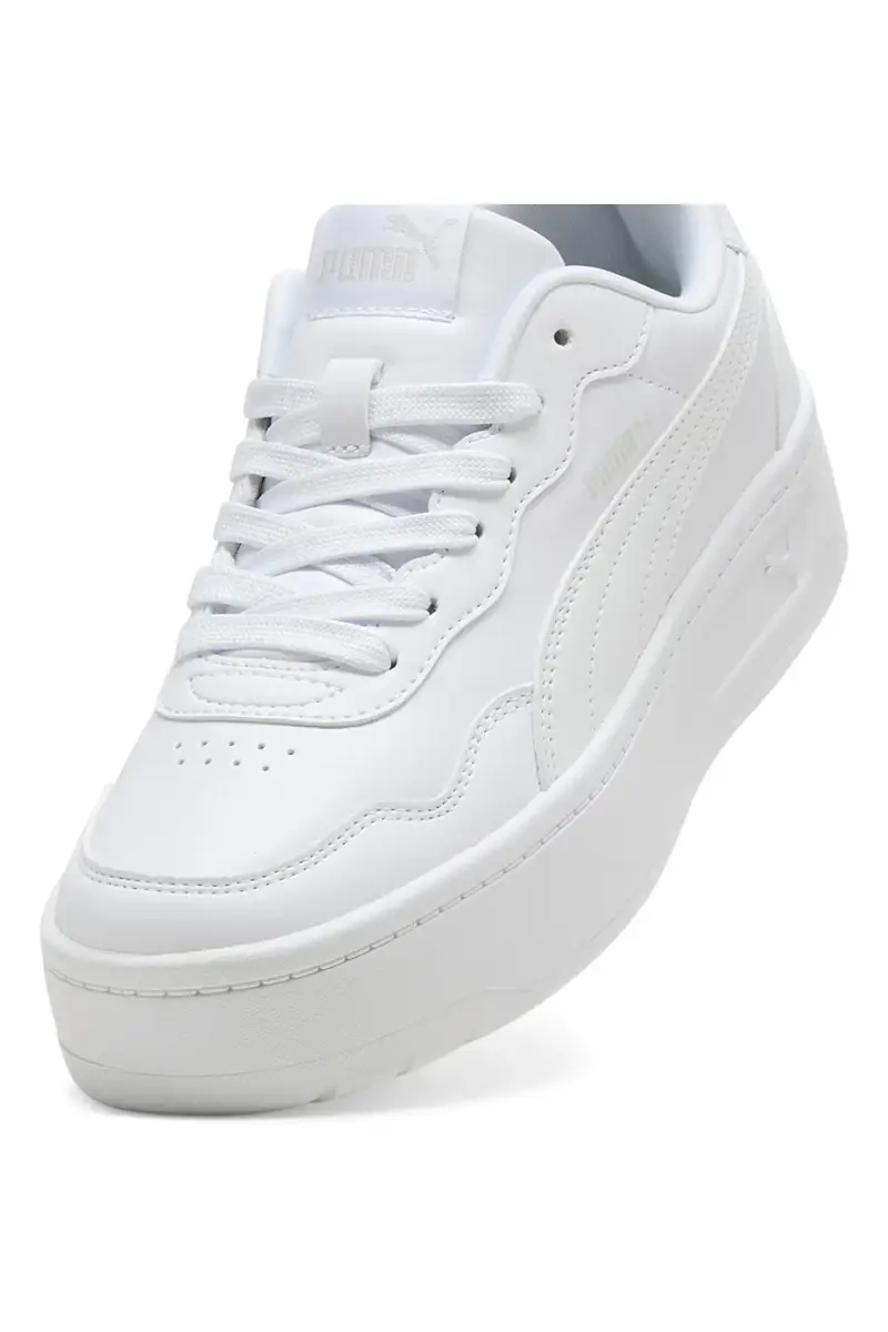 Sneakers bianche platform stile tennis Puma Court Lally Skye [BIANCO] miniatura 5