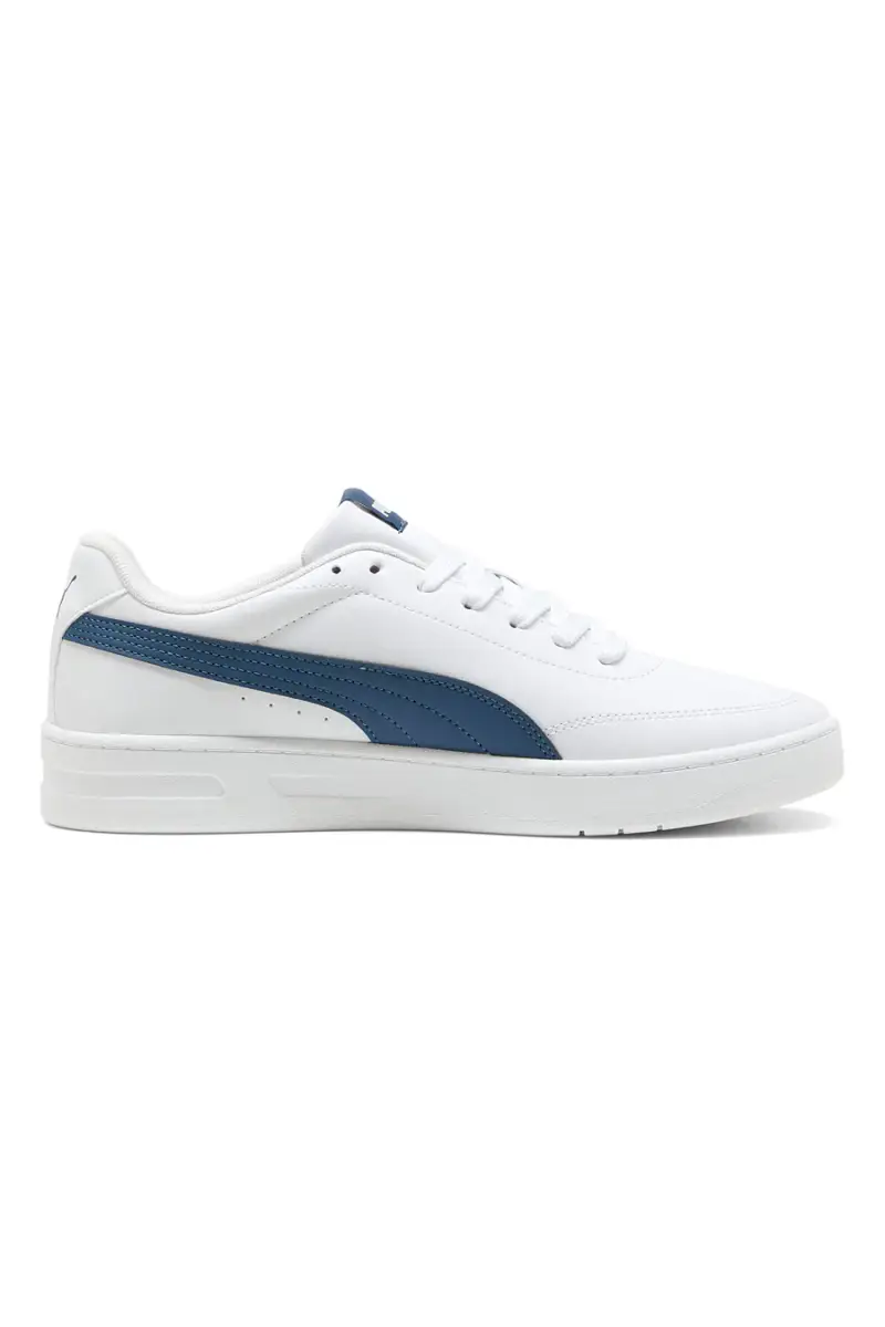 Sneakers bianche profilo blu Court Classic Clean Puma [BIANCO] miniatura 3