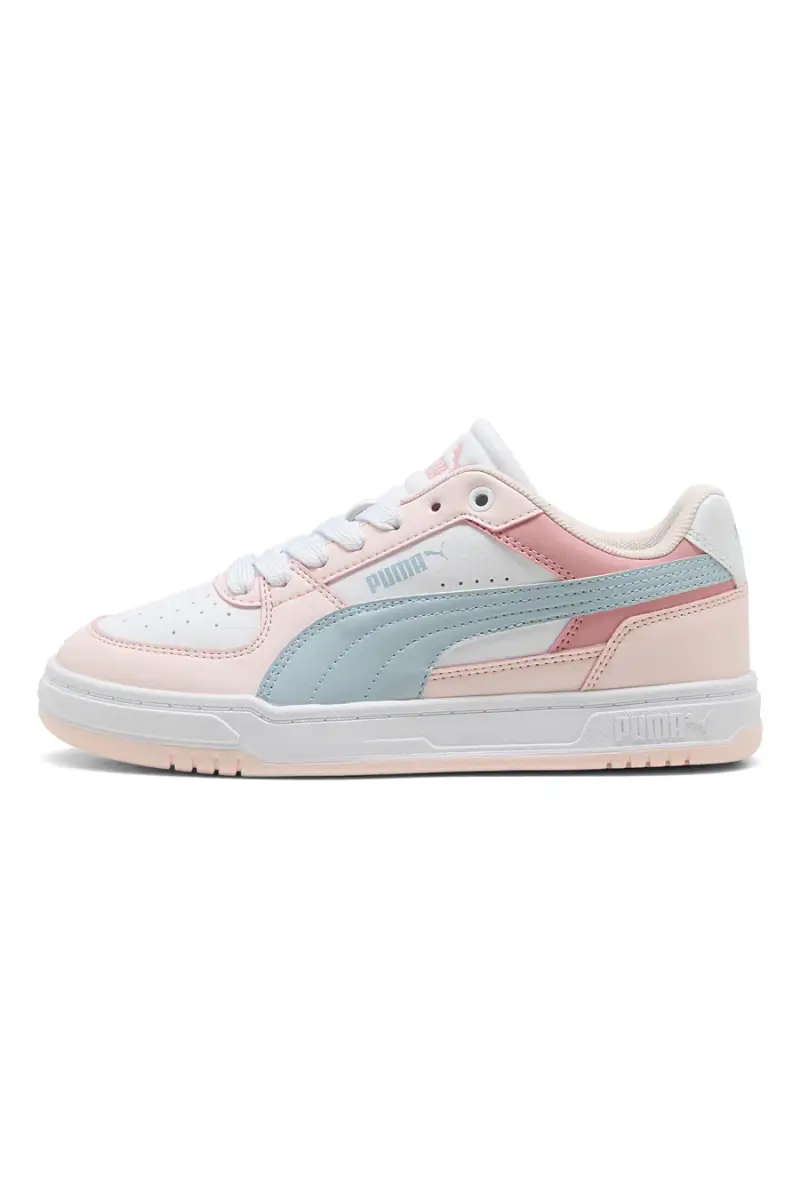 Sneakers bianche rosa e azzurre Puma Caven III Block Jr [BIANCO