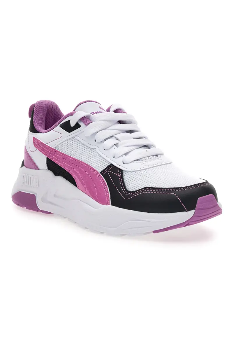 Sneakers bianche rosa e nere in mesh Puma Trinity 2 Lt Jelly Heaven Jr [BIANCO miniatura 2