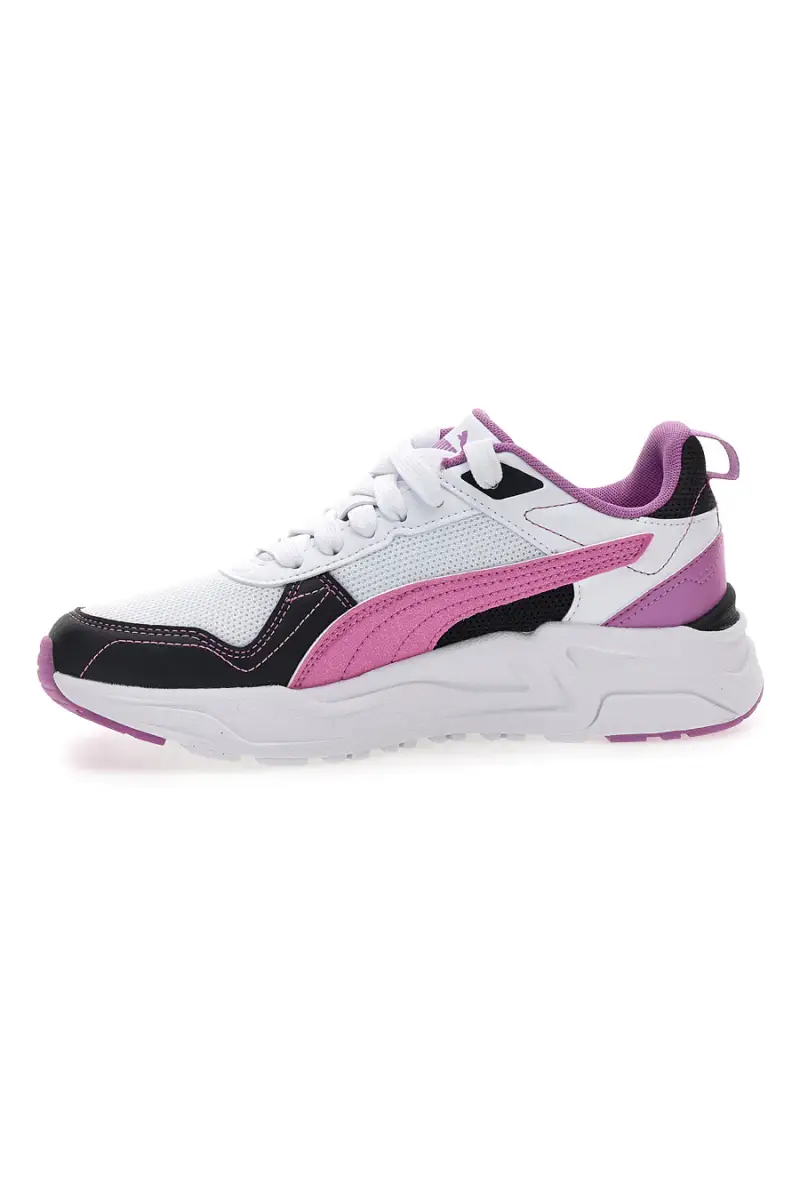 Sneakers bianche rosa e nere in mesh Puma Trinity 2 Lt Jelly Heaven Jr [BIANCO miniatura 4