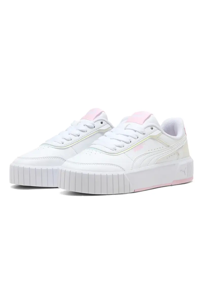 Sneakers Bianco platform hologram Puma Carina Mia Holo 2 Jr [WHITE miniatura 2