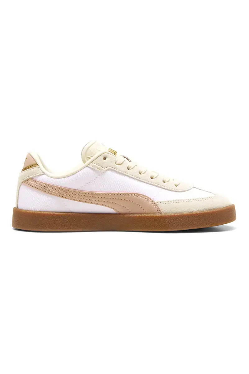 Sneakers bianco rosa in tessuto e pelle Puma Club II Era Cv [BEIGE miniatura 3