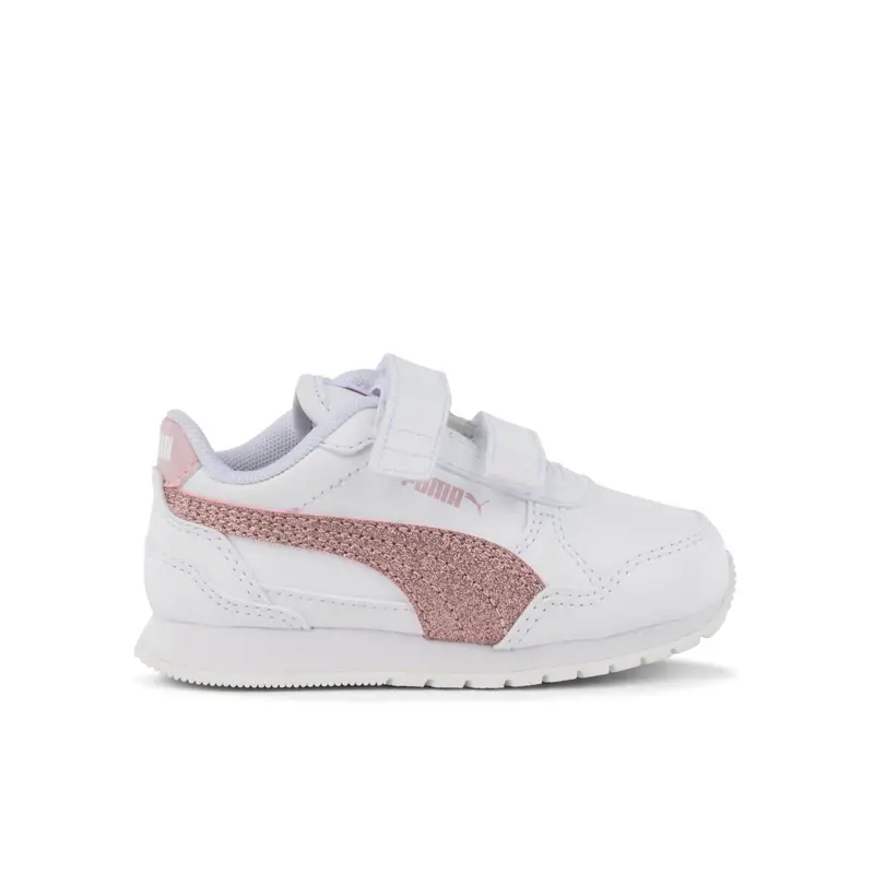 Sneakers bimba bianche da ginnastica St Runner v4 con strappi
