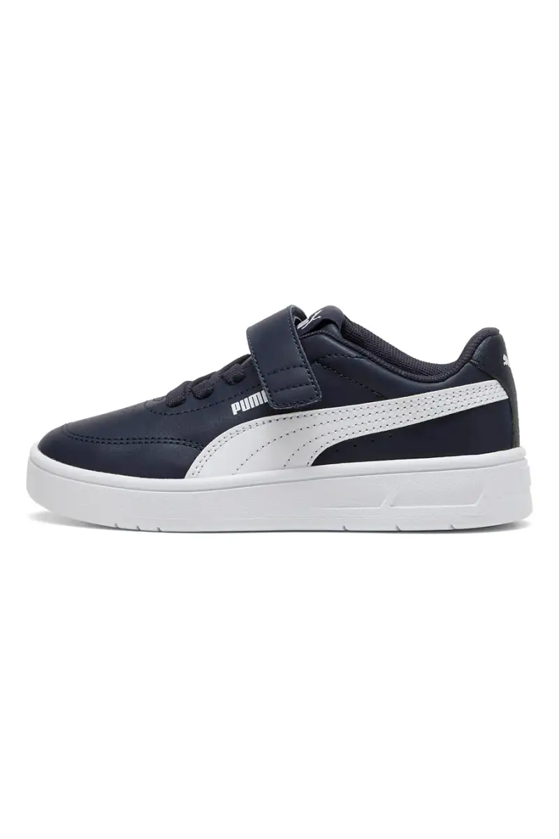 Sneakers blu con dettagli bianchi Puma Court Classic Clean AC+ PS [BLU