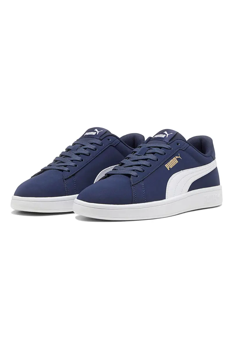 Sneakers blu con logo laterale Puma Smash 3.0 Buck [NAVY] miniatura 2