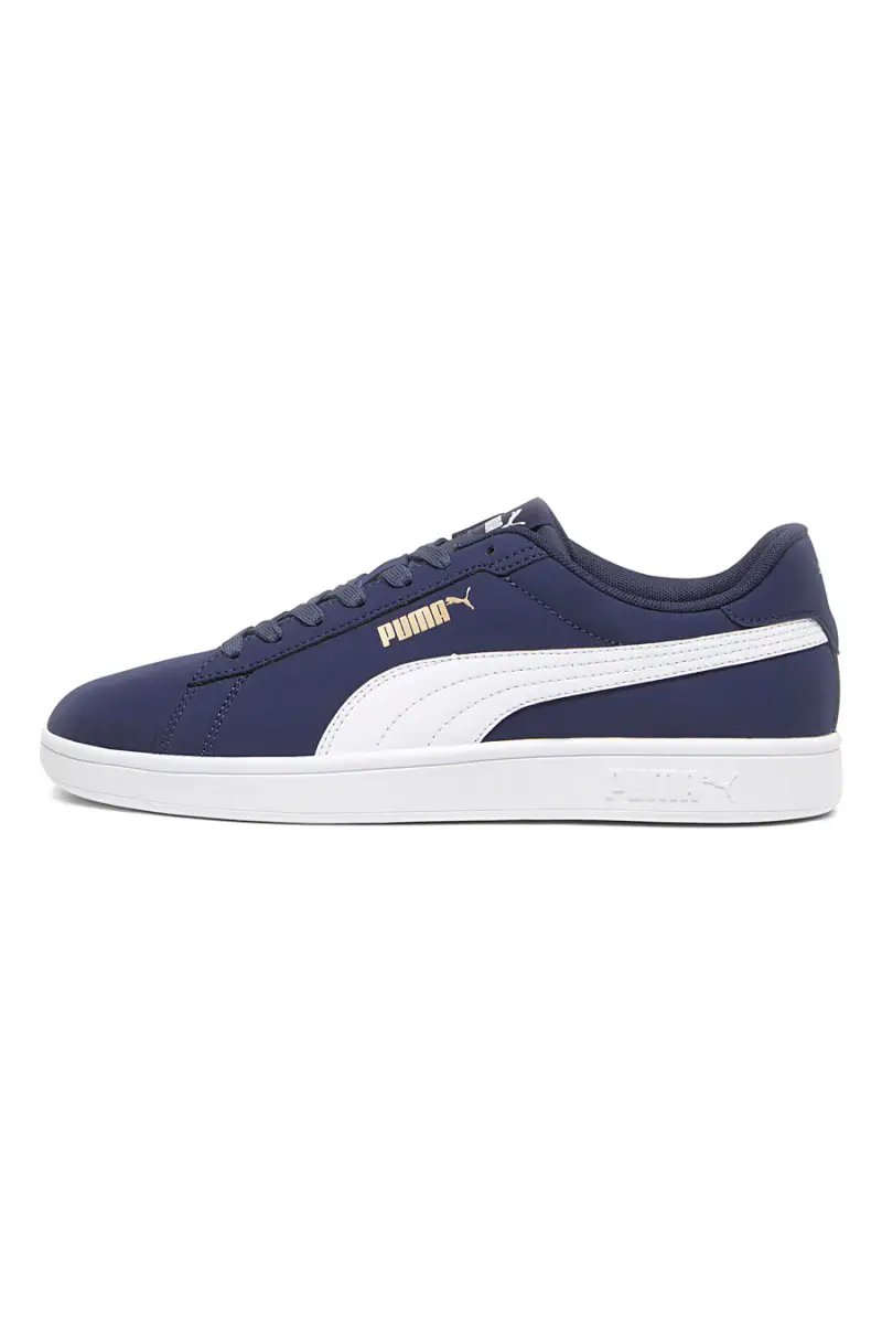 Sneakers blu con logo laterale Puma Smash 3.0 Buck [NAVY] miniatura 3