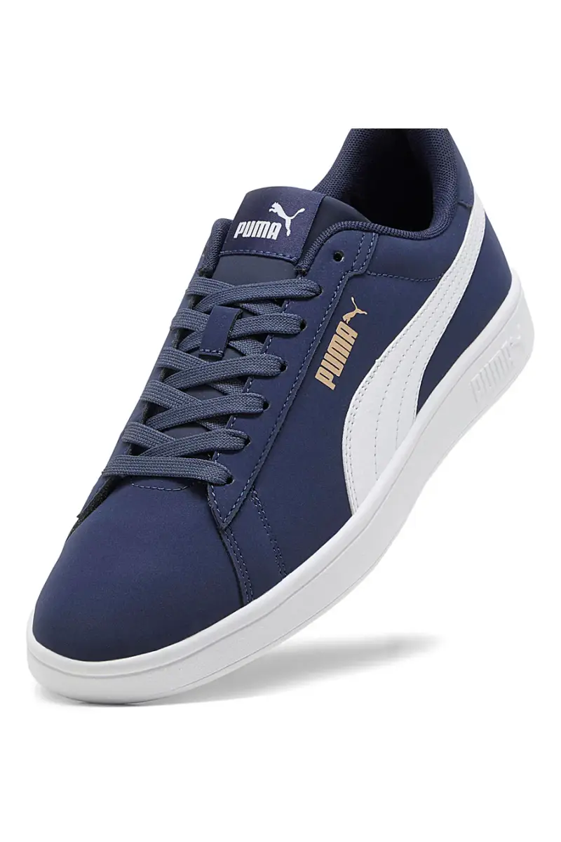 Sneakers blu con logo laterale Puma Smash 3.0 Buck [NAVY] miniatura 5