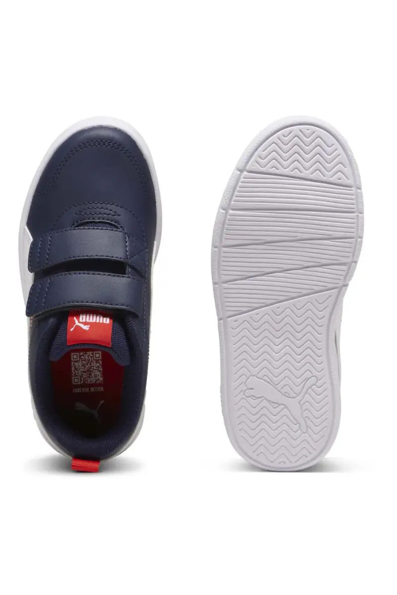 Sneakers Blu e Bianche Puma Courtflex V3 V PS [BLU miniatura 3