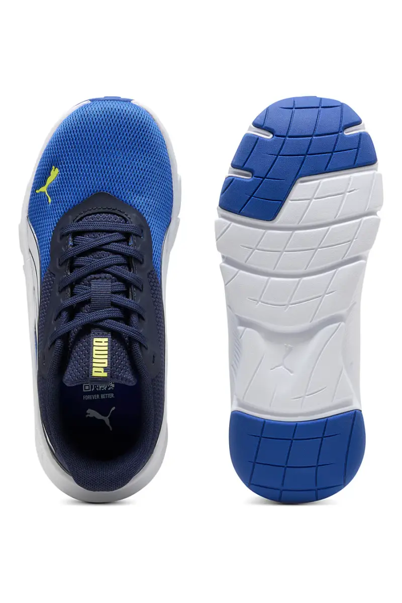 Sneakers blu e gialle running leggere Puma Flexfocus Lite Modern Jr [BLUE miniatura 5