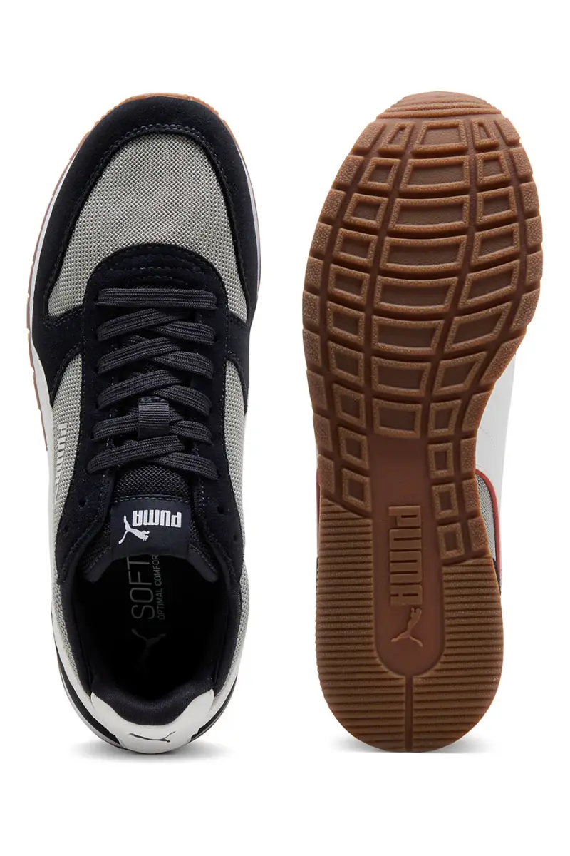 Sneakers blu e grigie in mesh con dettagli scamosciati Puma ST Miler [GRIGIO miniatura 4