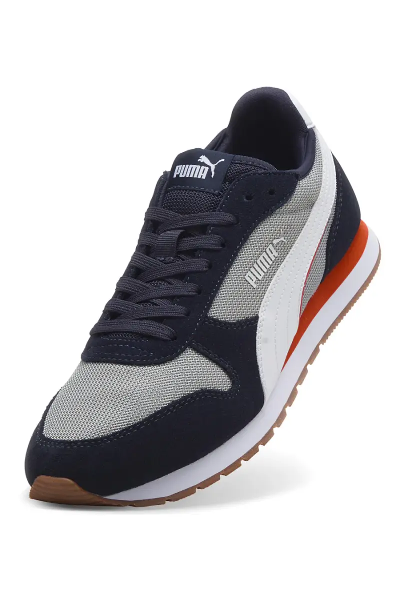 Sneakers blu e grigie in mesh con dettagli scamosciati Puma ST Miler [GRIGIO miniatura 5