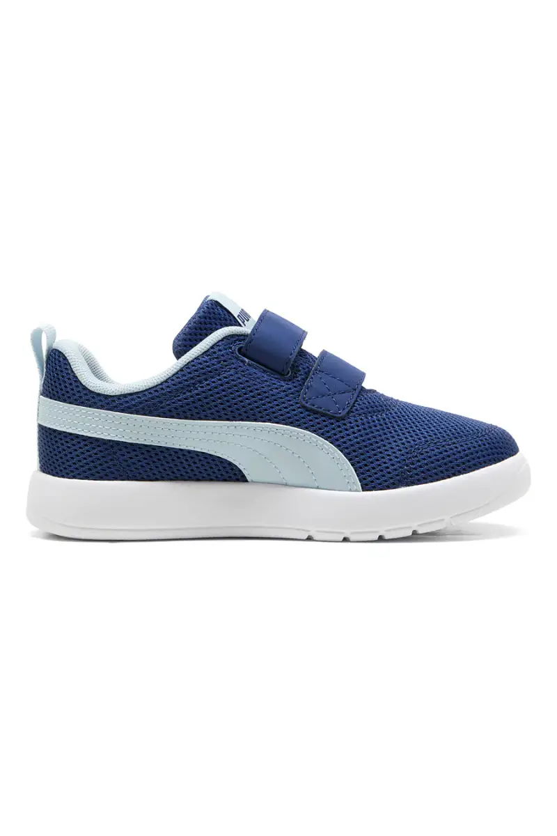 Sneakers blu leggere con soletta estraibile Puma Courtflex V3 Mesh PS [BLUE] miniatura 4