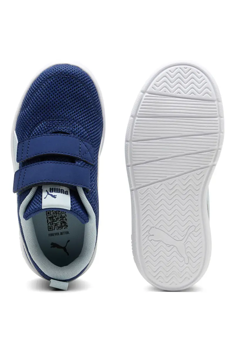 Sneakers blu leggere con soletta estraibile Puma Courtflex V3 Mesh PS [BLUE] miniatura 5