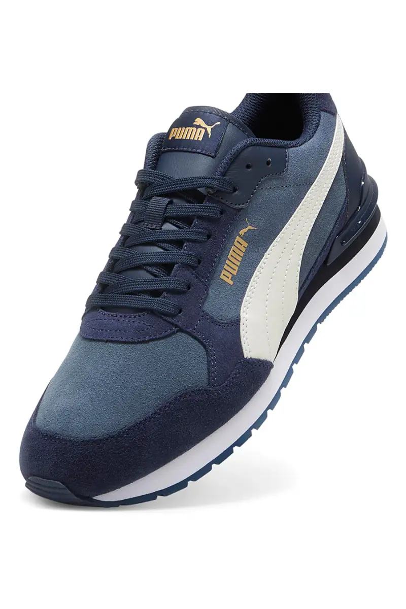 Sneakers blu scamosciate retrò Puma ST Runner v4 SD [BLU] miniatura 5