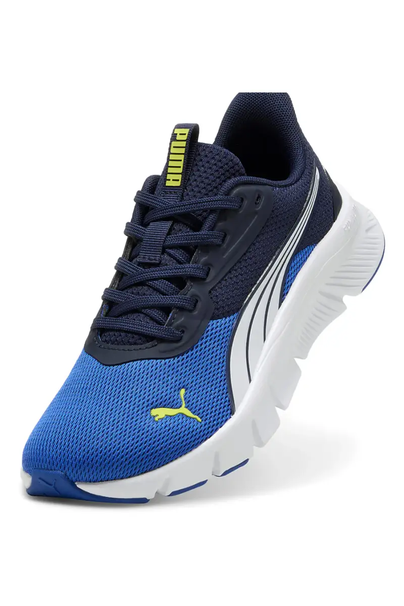 Sneakers blu traspiranti con suola flessibile Puma FlexFocus Lite Modern Jr [BLU] miniatura 5