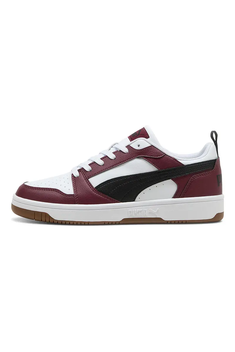Sneakers bordeaux e bianche low Puma Rebound V6 Low [BIANCO]