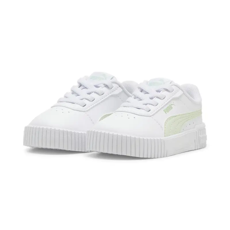 Sneakers Carina 2 0 AC da bimba PUMA White Green Illusion Pure | Puma Bianco