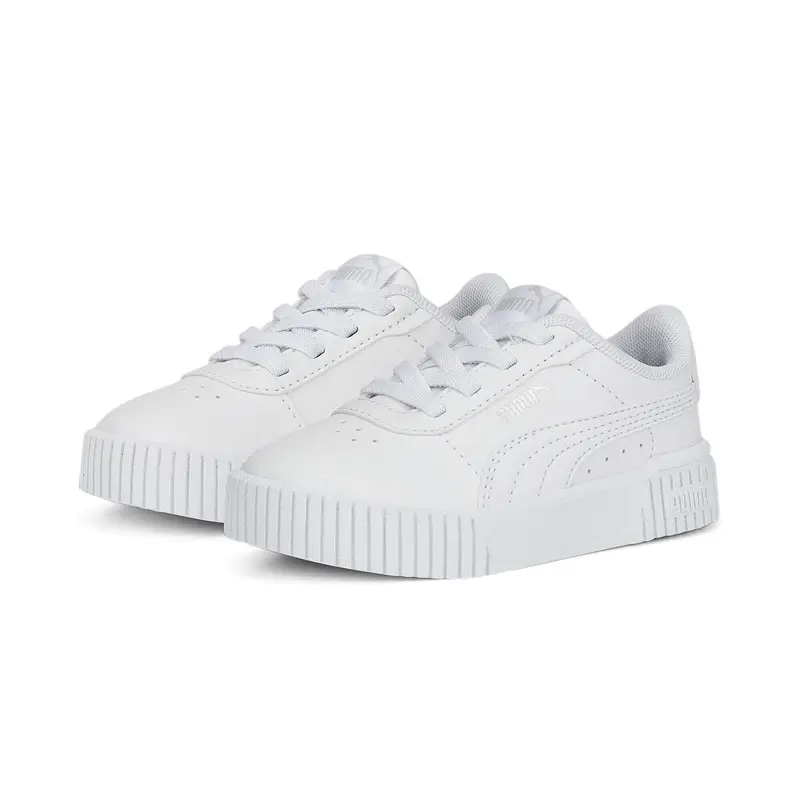 Sneakers Carina 2 0 AC da bimba PUMA White Silver Gray | Puma Bianco