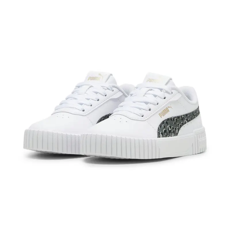 Sneakers Carina 2.0 Animal Update per bambini PUMA White Mineral Gray Gold | Puma Bianco
