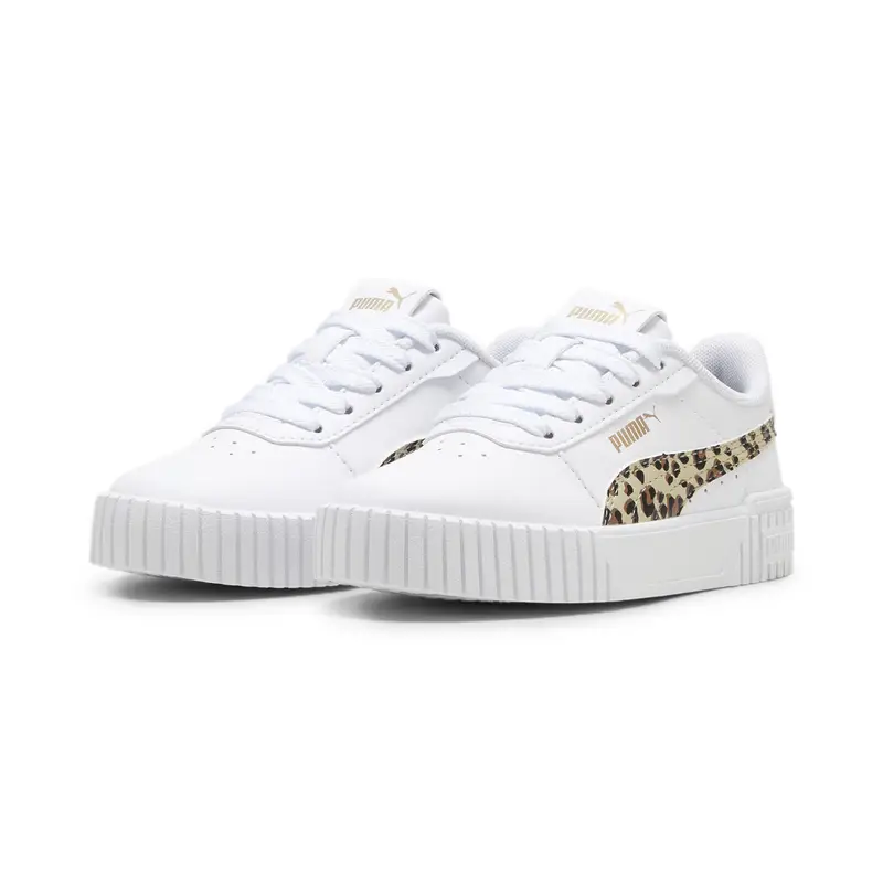 Sneakers Carina 2.0 Animal Update per bambini PUMA White Putty Gold Beige | Puma Bianco