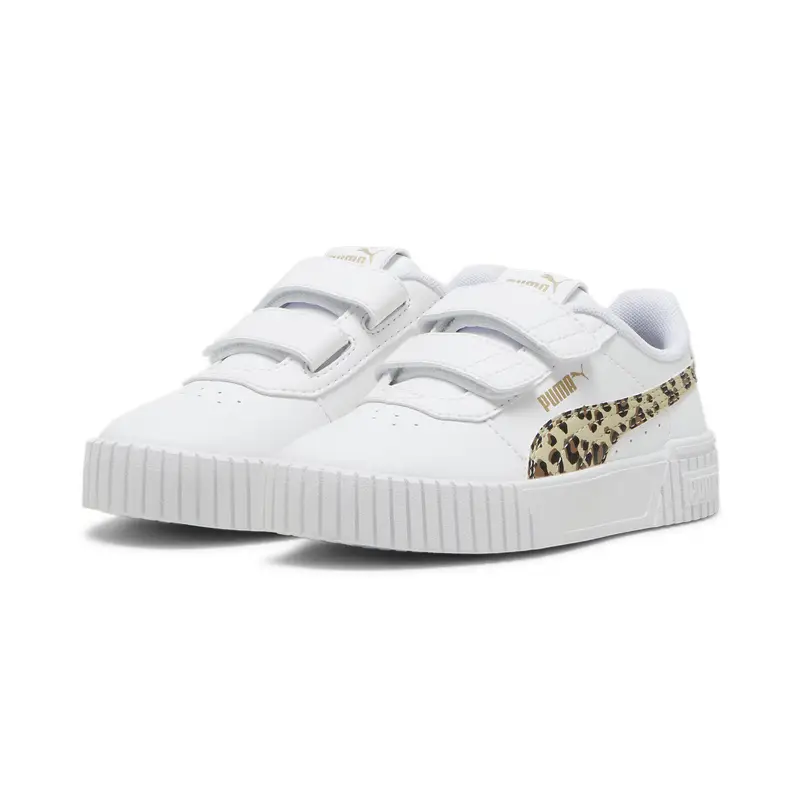 Sneakers Carina 2.0 Animal Update per bambini PUMA White Putty Gold Beige | Puma Bianco
