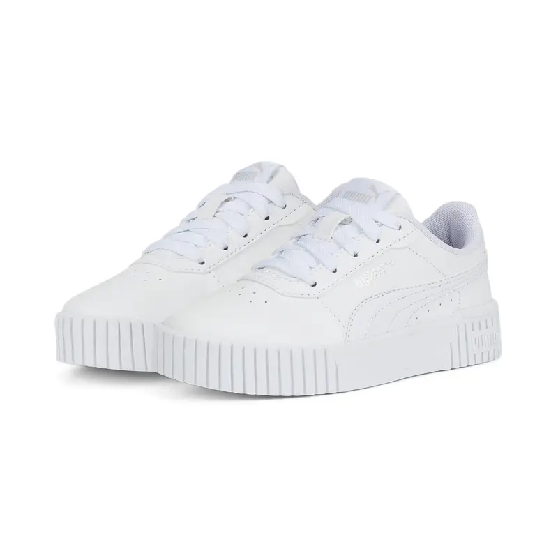 Sneakers Carina 2.0 da bambina PUMA White Silver Gray | Puma Bianco