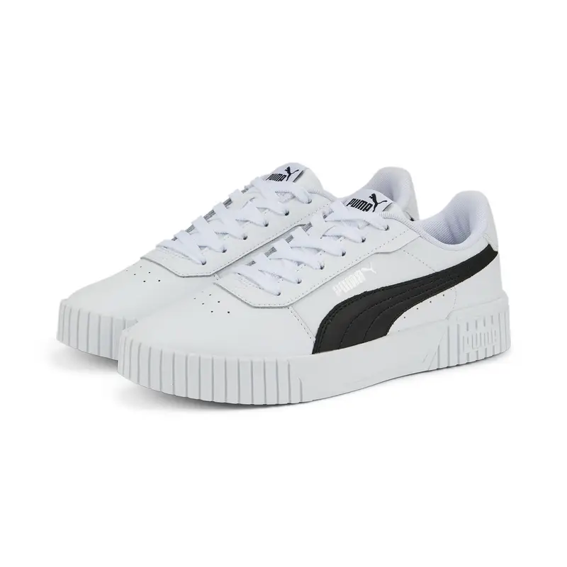 Sneakers Carina 2.0 da donna PUMA White Black Silver Gray | Puma Bianco
