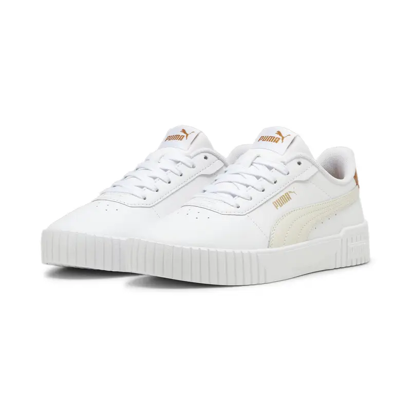 Sneakers Carina 2.0 da donna PUMA White Frosted Ivory Caramel Latte Beige | Puma Bianco