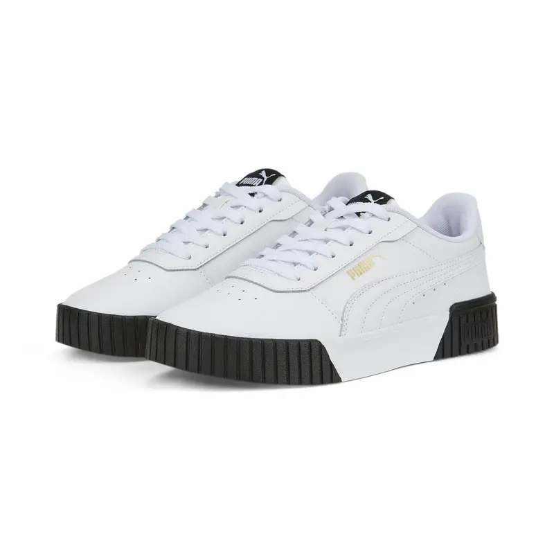 Sneakers Carina 2.0 da donna PUMA White Team Gold Black Beige | Puma Bianco