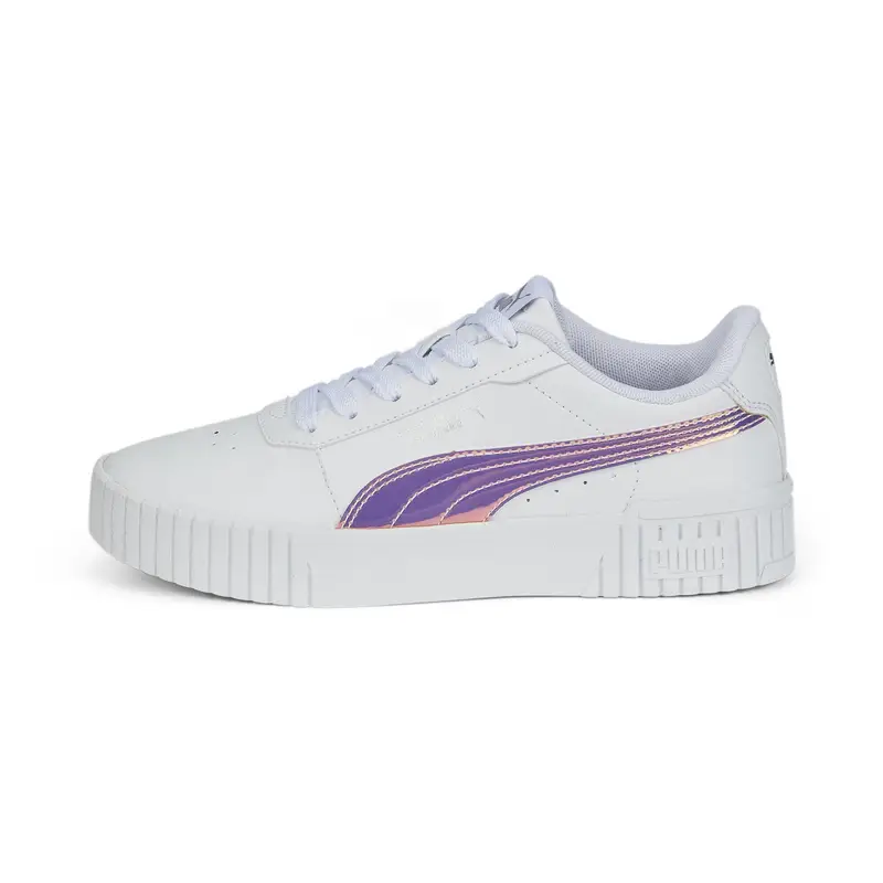 Sneakers Carina 2.0 Holo da ragazza PUMA White Silver Gray | Puma Bianco