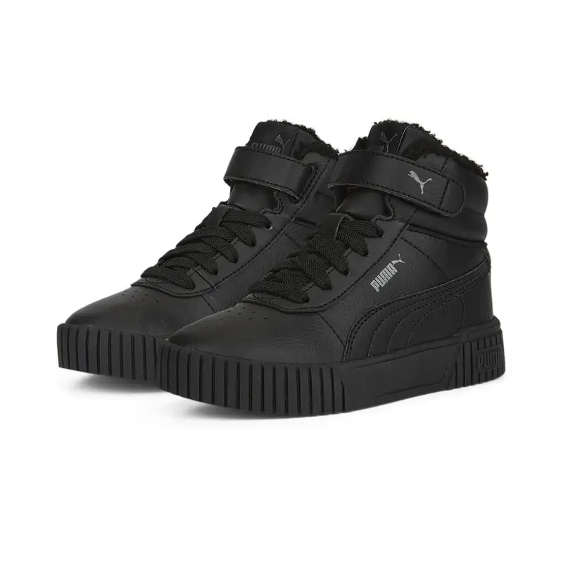 Sneakers Carina 2.0 Mid Winter da bambina PUMA Black Dark Shadow Gray | Puma Nero
