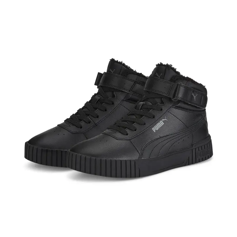 Sneakers Carina 2.0 Mid Winter da donna PUMA Black Dark Shadow Gray | Puma Nero