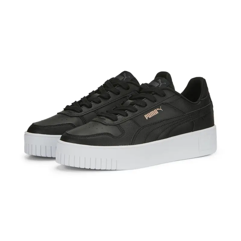 Sneakers Carina Street da donna PUMA Black Rose Gold White Metallic | Puma Nero