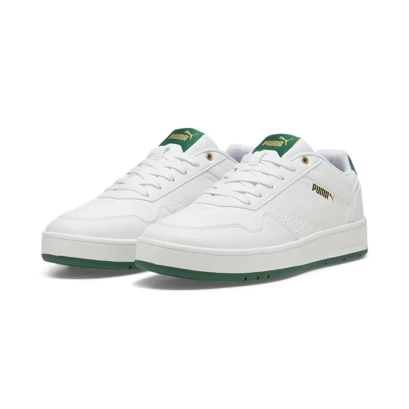 Sneakers Court Classic PUMA White Vine Gold Green | Puma Bianco