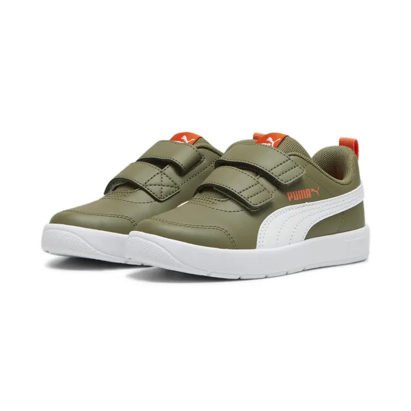 Sneakers Courtflex V3 per bambini PUMA Olive White Green | Puma Verde