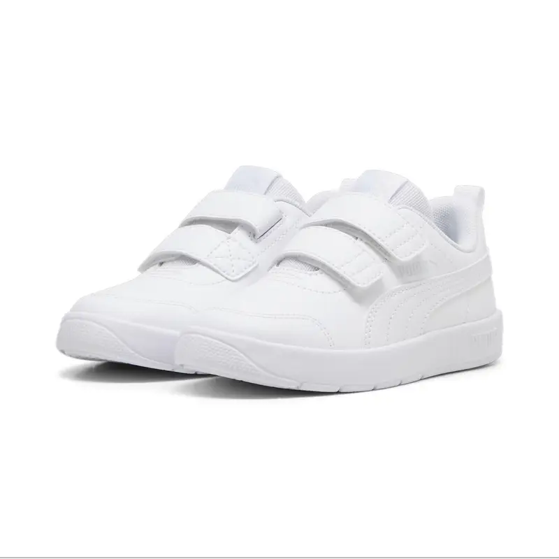 Sneakers Courtflex V3 per bambini PUMA White Silver Mist Gray | Puma Bianco